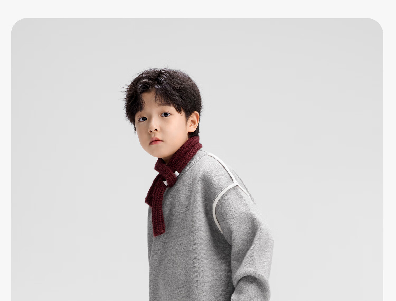 Zuo Xi Boys Sweater Winter 2025 New Children's Pullover Knitwear Imitation Cashmere Black 140cm 9