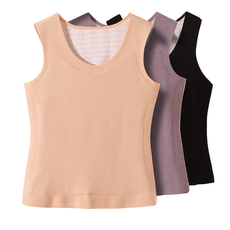 LangSha 100% Wool Thermal Vest for Women Winter Seamless Heat Retention Autumn Shirt 7A Antibacterial Fleece Thickened German Velvet Base Layer Underwear