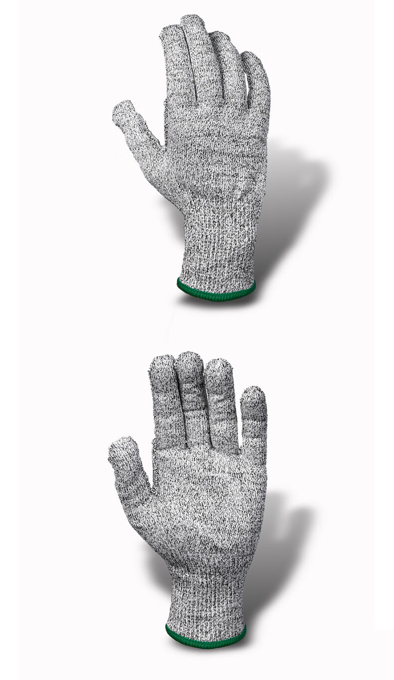 SATA 522201 Cut-Resistant Gloves C-Level Abrasion Resistance Grade 3 Breathable Protective Work Gloves Thickened Size 9 1