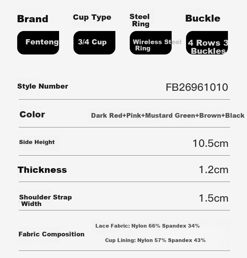 Fenteng Wireless Bra for Women, New Antibacterial Latex Light Cup Sexy Lace Anti-Spillage Underwear for Wome 10