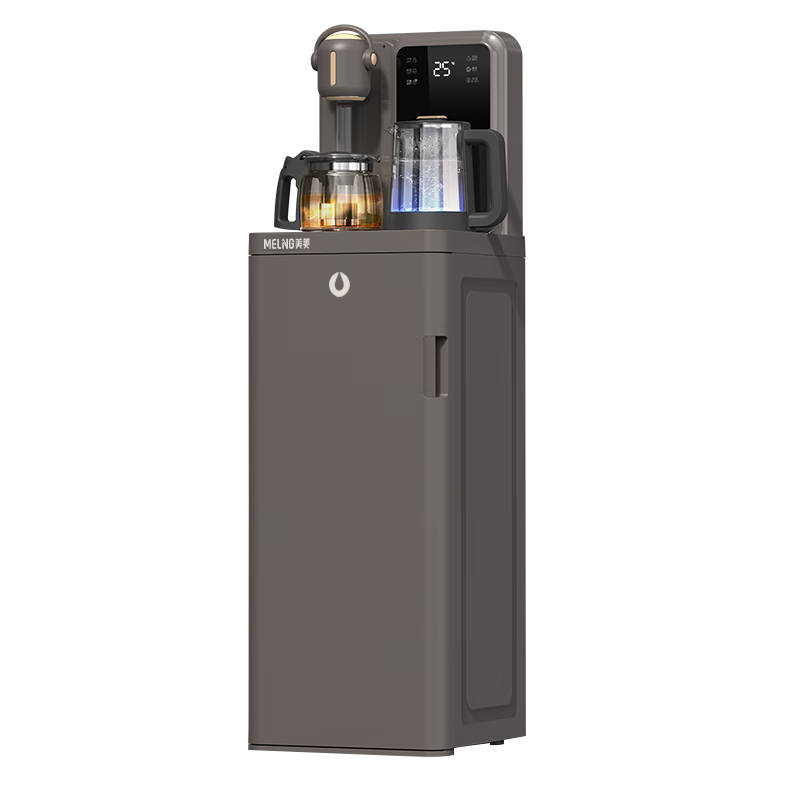 MeiLing Strontium-Enriched Anti-Spill Home Tea Bar Machine, Multifunctional Office Standing Water Dispenser, Integrated Cabinet with Bottom-Loading Intelligent Automatic Water Filling And Boiling Kettle MC-N08B Fresh Active Water 1.0