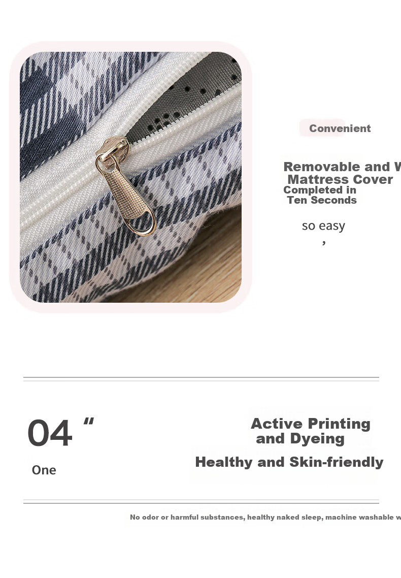 Mengshina Pure Cotton Dormitory Mattress Protector, Bed Cover, Full Coverage Mattress Cover, Student Mattress Cover, 90*200cm, Youman Riji 11