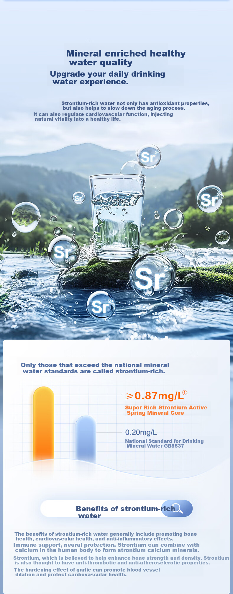 SUPOR Pipeline Machine, Home Wall-Mounted Mineral Water Instant Hot Water Dispenser, Sideboard Direct Drinking Machine, Upgraded Strontium-Enriched Mineralization with UV Purification And Antibacterial UG01-K 3