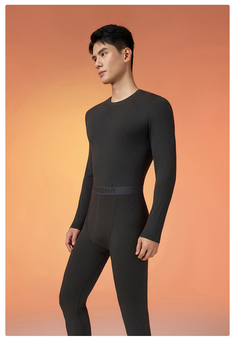 LangSha [Heating Cotton] Thermal Underwear Men Ren Jialun Same Style 10A Antibacterial Mite Removal Autumn Winter Women's Thermal Top and Bottom Set 5