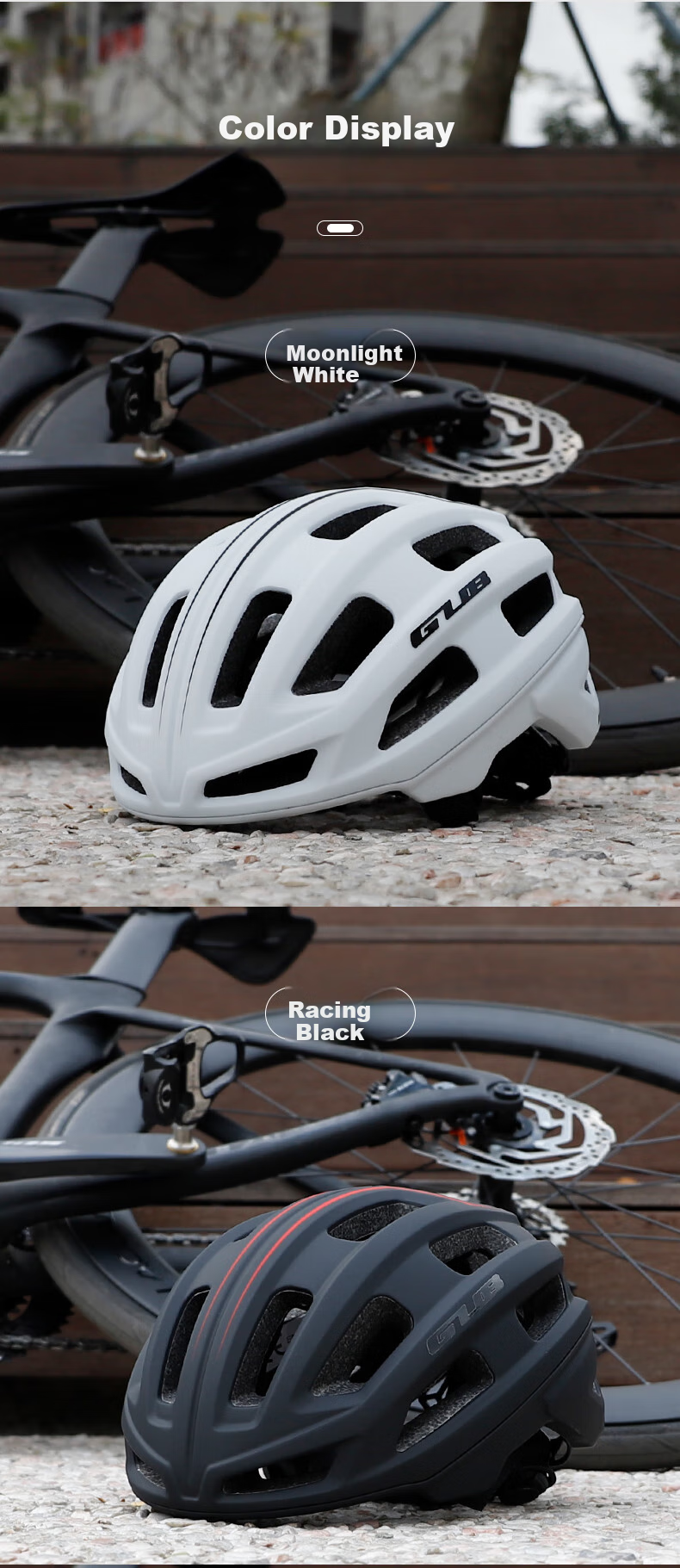 GUB Cycling Helmet, Lightweight One-Piece Molded Design, for Mountain And Road Bikes, Safety Helmet for Men And Women, Cycling Equipment D61 12