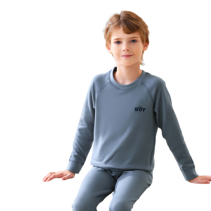 Urban Beauty [With Cashmere and Silk] Children's Thermal Underwear Boys Autumn Winter Thickened Long Johns Pajama Set