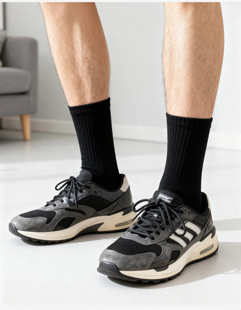 NolansenDi Disposable Socks Unisex Daily Use Mid-Calf 10A Antibacterial Breathable Sweat-Absorbing Travel Wash-Free White 20 Pairs 8