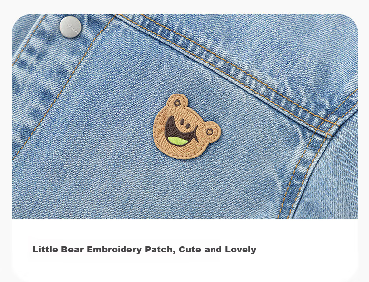 BALABALA BalaOne Baby Denim Jacket, Cute Bear Pattern, Boys' Autumn Outerwear, Versatile, 208325105105 9