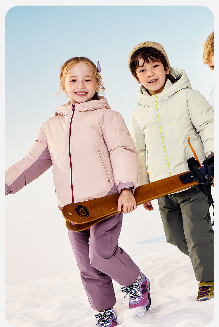 Minibala Kids Unisex Down Jacket Baby Warm Hooded Coat 2025 Winter Waterproof Windproof Dustproof 6