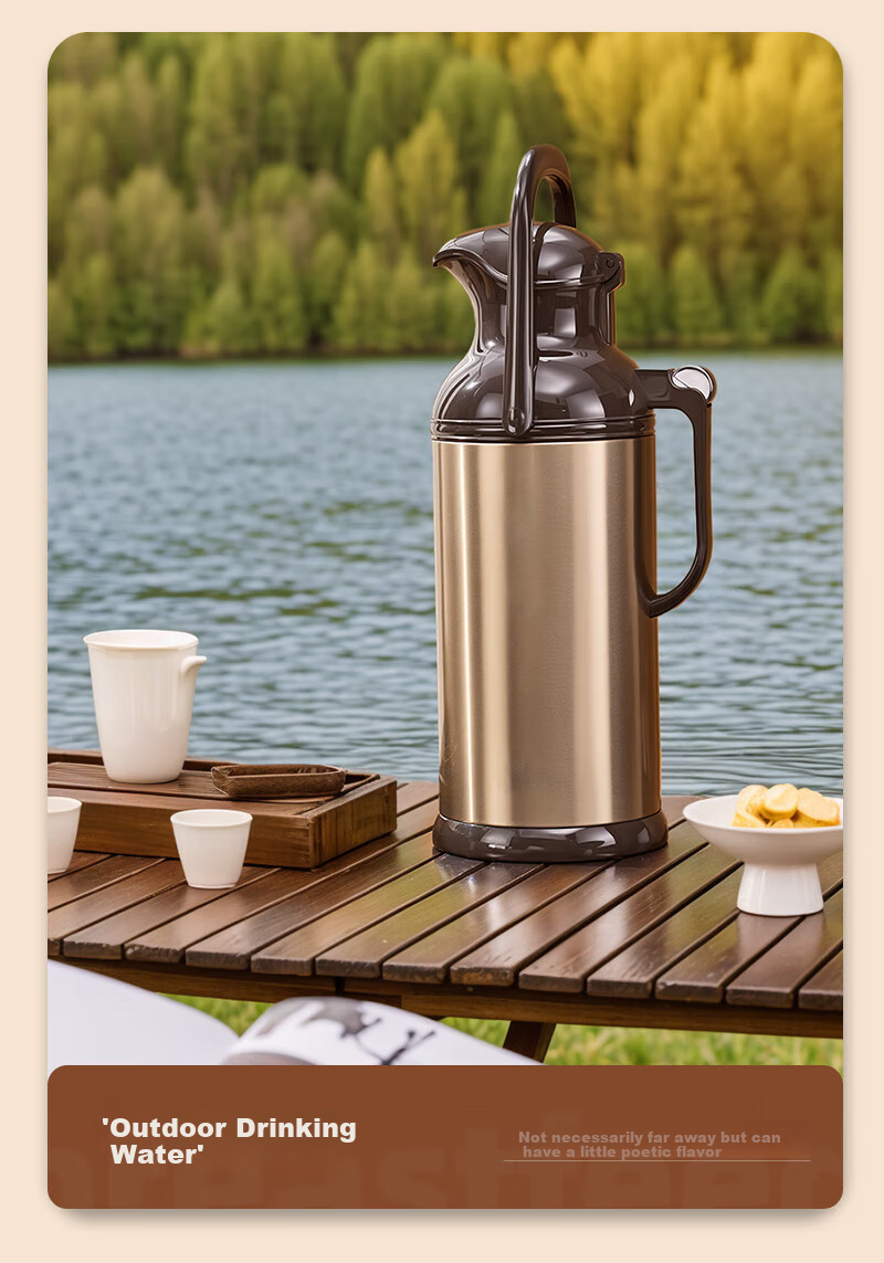 Shandianshui Insulated Water Bottle, Household Thermos Flask, Large Capacity 3200ml, Stainless Steel Thermos, Hot Water Bottle, Gift 17