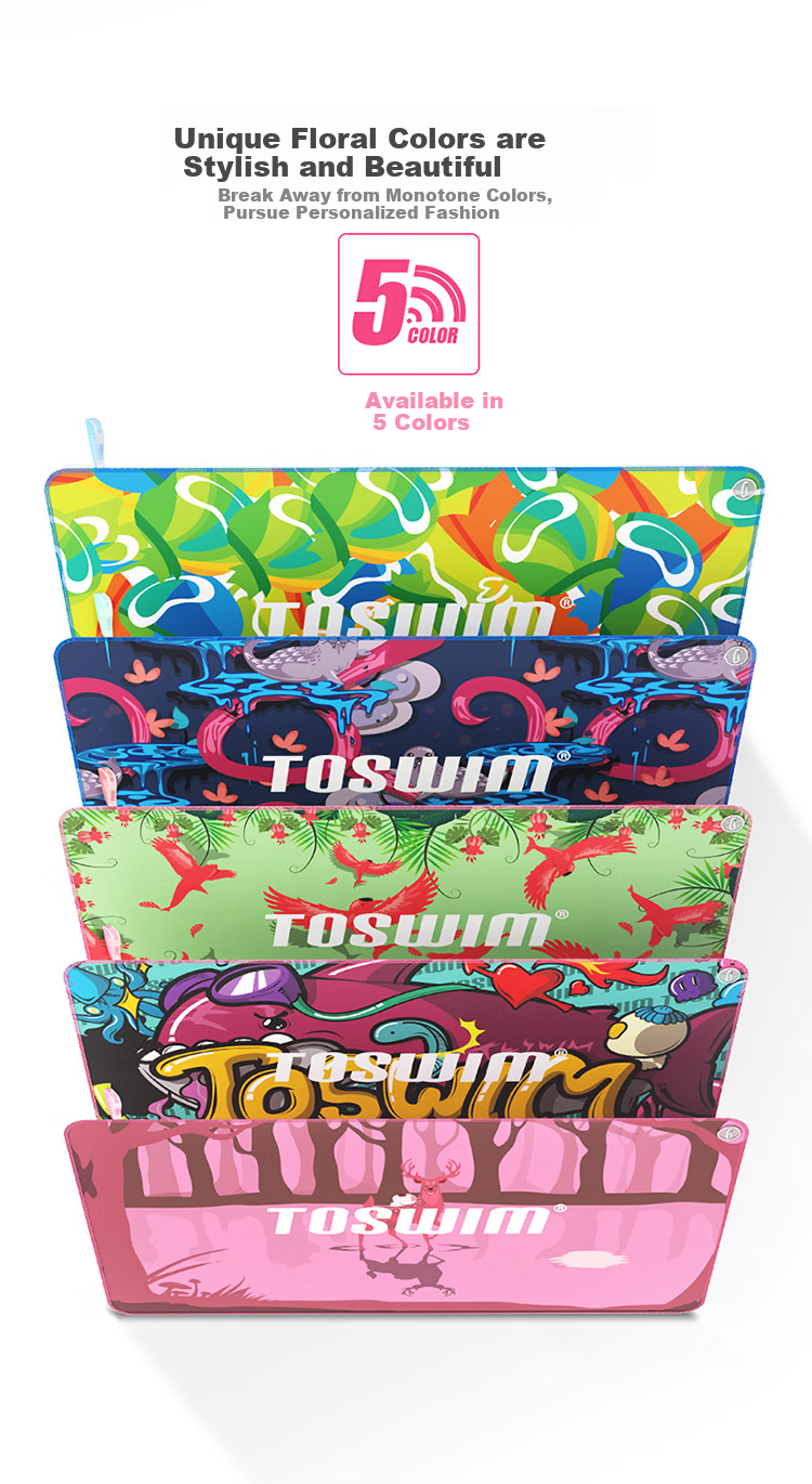 TOSWIM Swimming Quick-Dry Bath Towel, Beach Towel, Sun Protection Cape, Adult Bathrobe, Absorbent Sports Towel 2