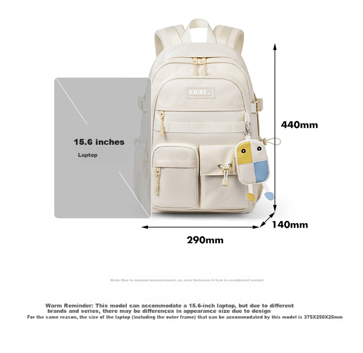 V.NINE Backpack for Middle And High School Students, Unisex Laptop Bag 14/15.6 Inch, College Student Travel Backpack 10