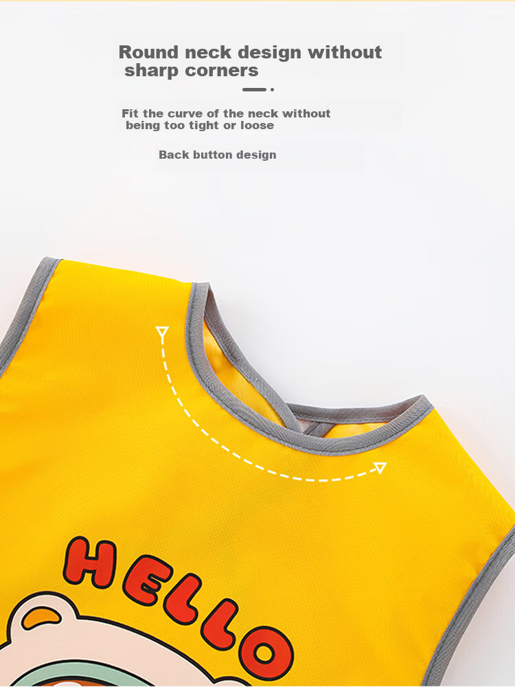 9I9 Baby Smock, Sleeveless Summer Waterproof And Stain-Resistant Bib, Infant Apron, 2-Piece Set A61 5