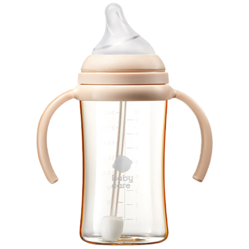 Babycare Ultrafiltration PPSU Anti-Choke Anti-Spill Anti-Colic Newborn Tilted Head Imitation Breastfeeding Bottle 240ml M Nipple 3-6 Months