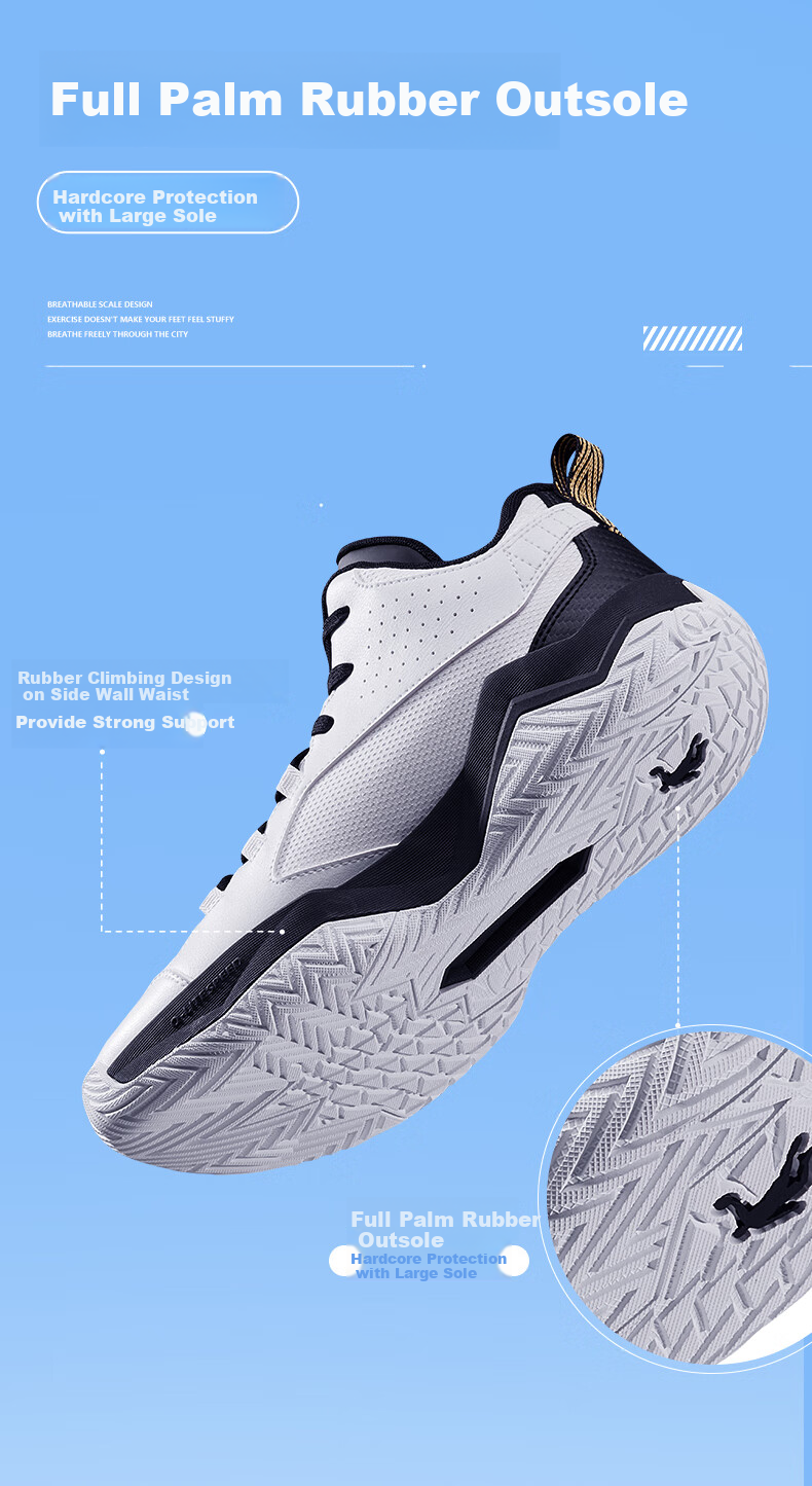 Jordan Men's Basketball Shoes Leather Plus Velvet Warm Comfortable Shock Absorption City Hero Wear-resistant Sports Shoes 9