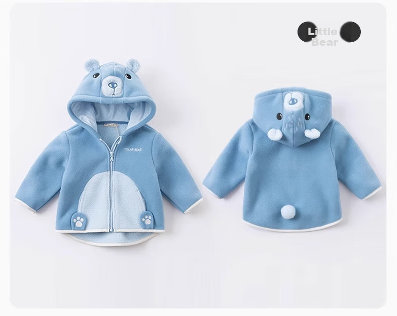 DAVE & BELLA Kids Fleece Jacket Autumn Winter Boys Girls Plush Baby Fleece Clothing DBX14462 20