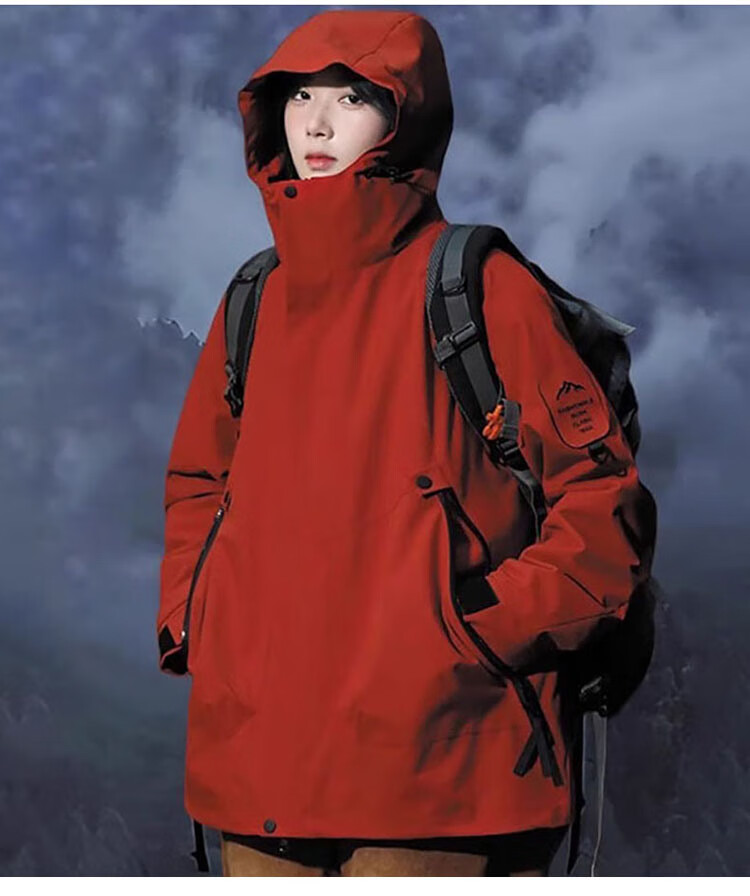 JEEP SPIRIT Outdoor Windproof Hiking Jacket Autumn Winter Couple Mountain Climbing Coat Men and Women 2