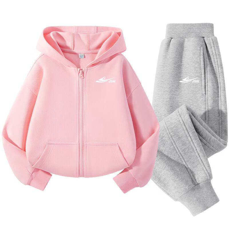 JEANSWEST Boys' Set 2025 New Girls' Autumn Children's Hooded Sweatshirt Boys' Trendy Jacket Girls' Spring and Autumn Top