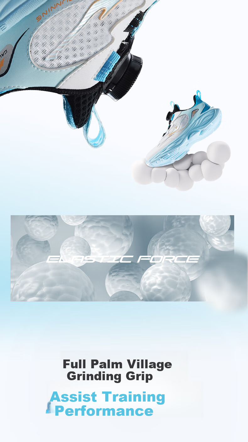 ERKE Kids Boys Girls Sports Shoes Children's Summer Breathable Knob Running Shoes Microcrystalline White/Pale Cherry Pink Size 39 10