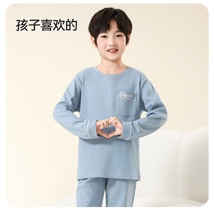 Hodo Kids 2025 New Boys' Pajamas Spring Summer Cotton Children's Homewear Set Pure Cotton for Boys and Older Children 5