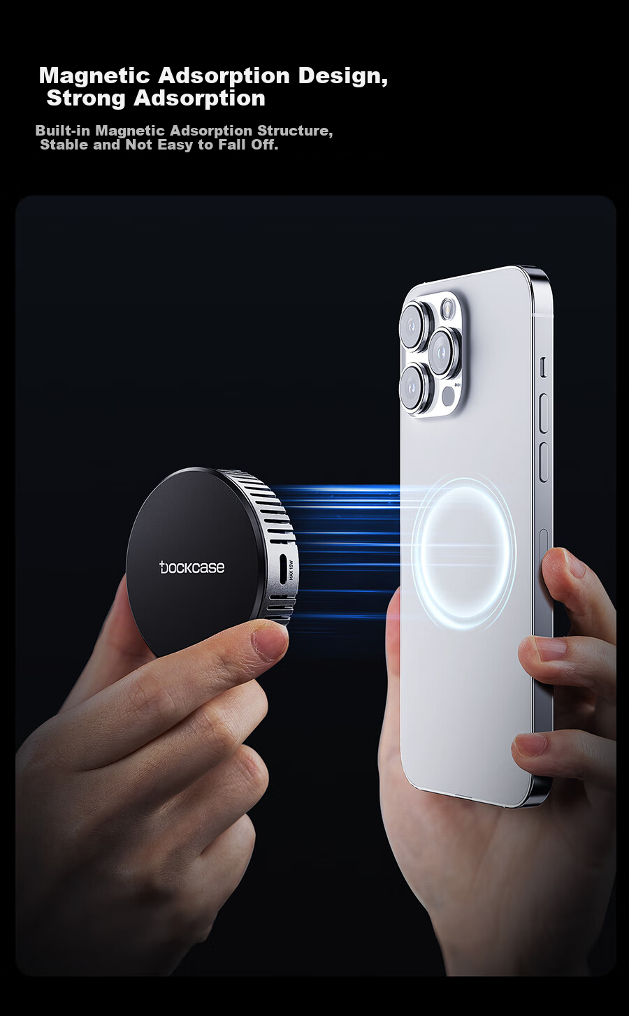 DOCKCASE Magnetic Fan 2230 M.2 NVMe External SSD Enclosure for IPhone 17, Compatible with Portable SSDs And External Storage Expansio 4