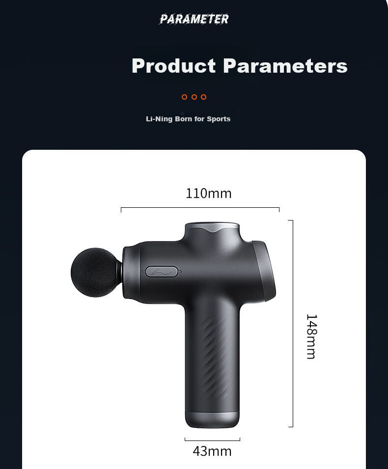 Li-Ning Mini Massage Gun Professional Muscle Massager for Home Fitness, Portable Sports Neck Massage Gu 21