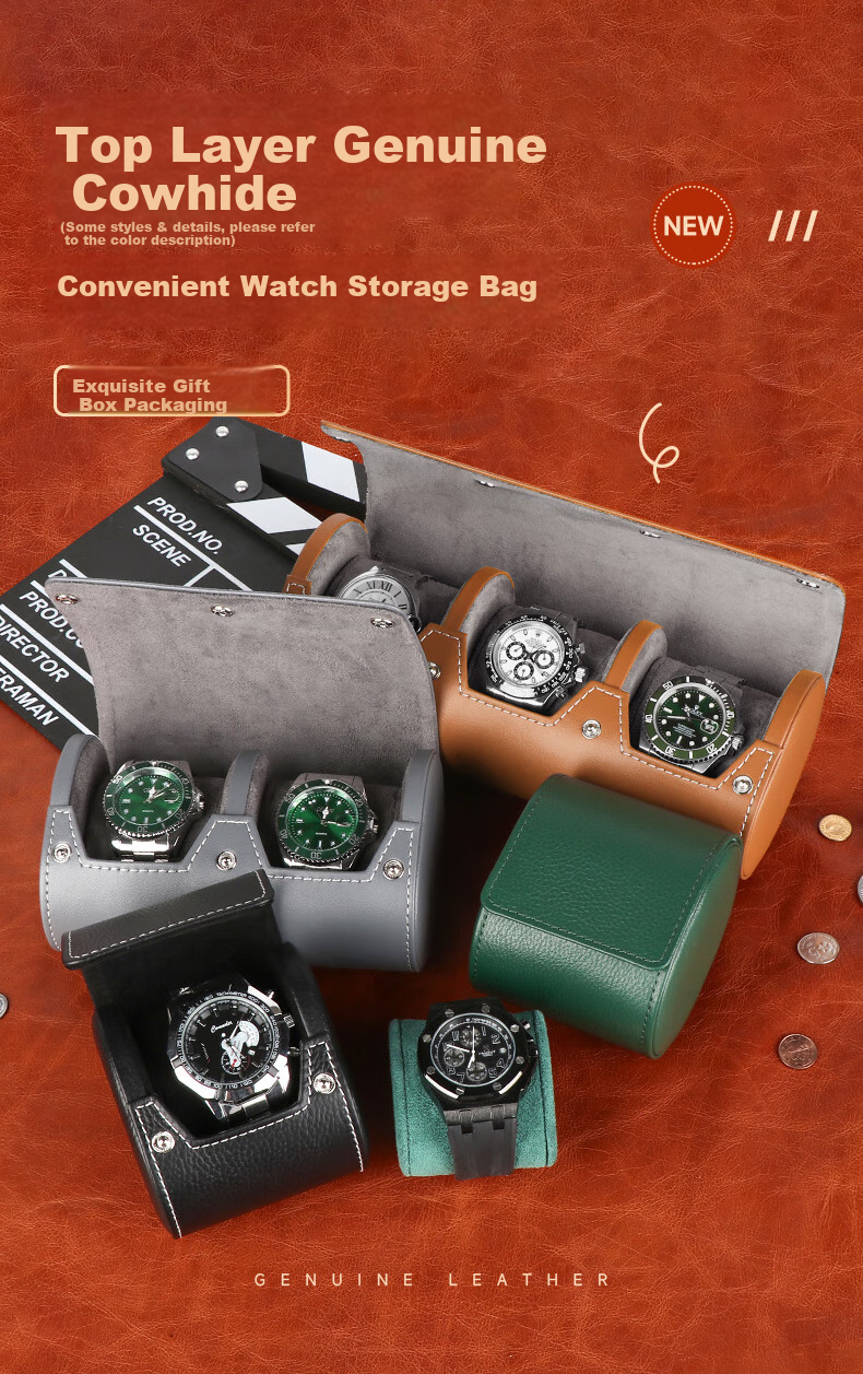 DrikLux Watch Storage Box, Portable Travel Case for Wristwatches, Suitable for Mechanical And Quartz Watches 1