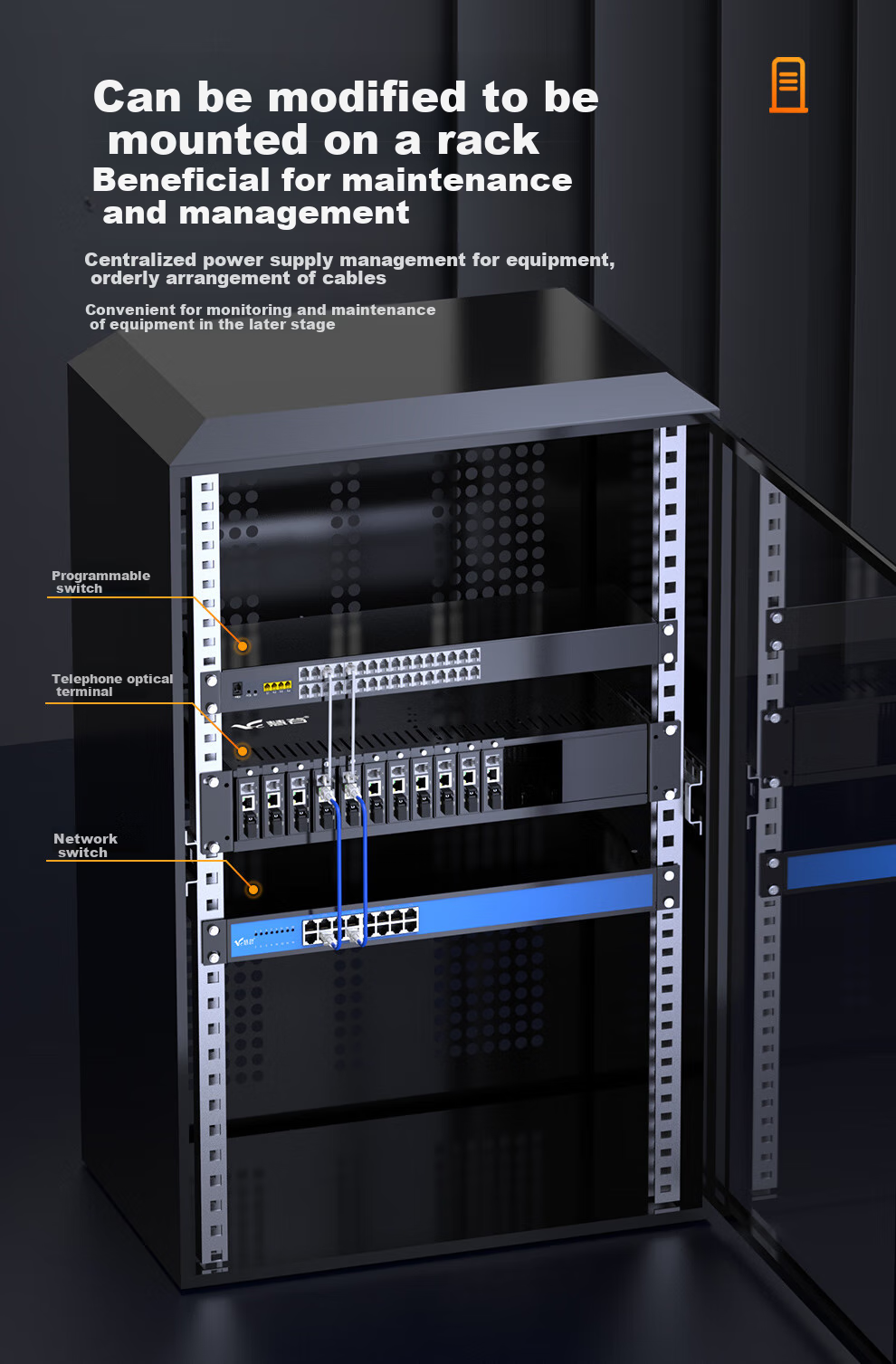 Huigu Telephone Optical Terminal, 1-Channel PCM Voice Optical Terminal, Telephone Fiber Optic Transceiver Extender, SC Interface, HG-811P 9