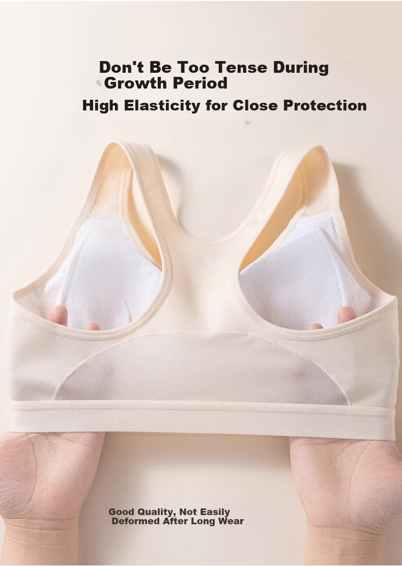 MiiOW Girls' Sports Bra for Middle And High School Students, Teenage Development Stage Two And Three Sports Bra with Anti-Shock Desig 8