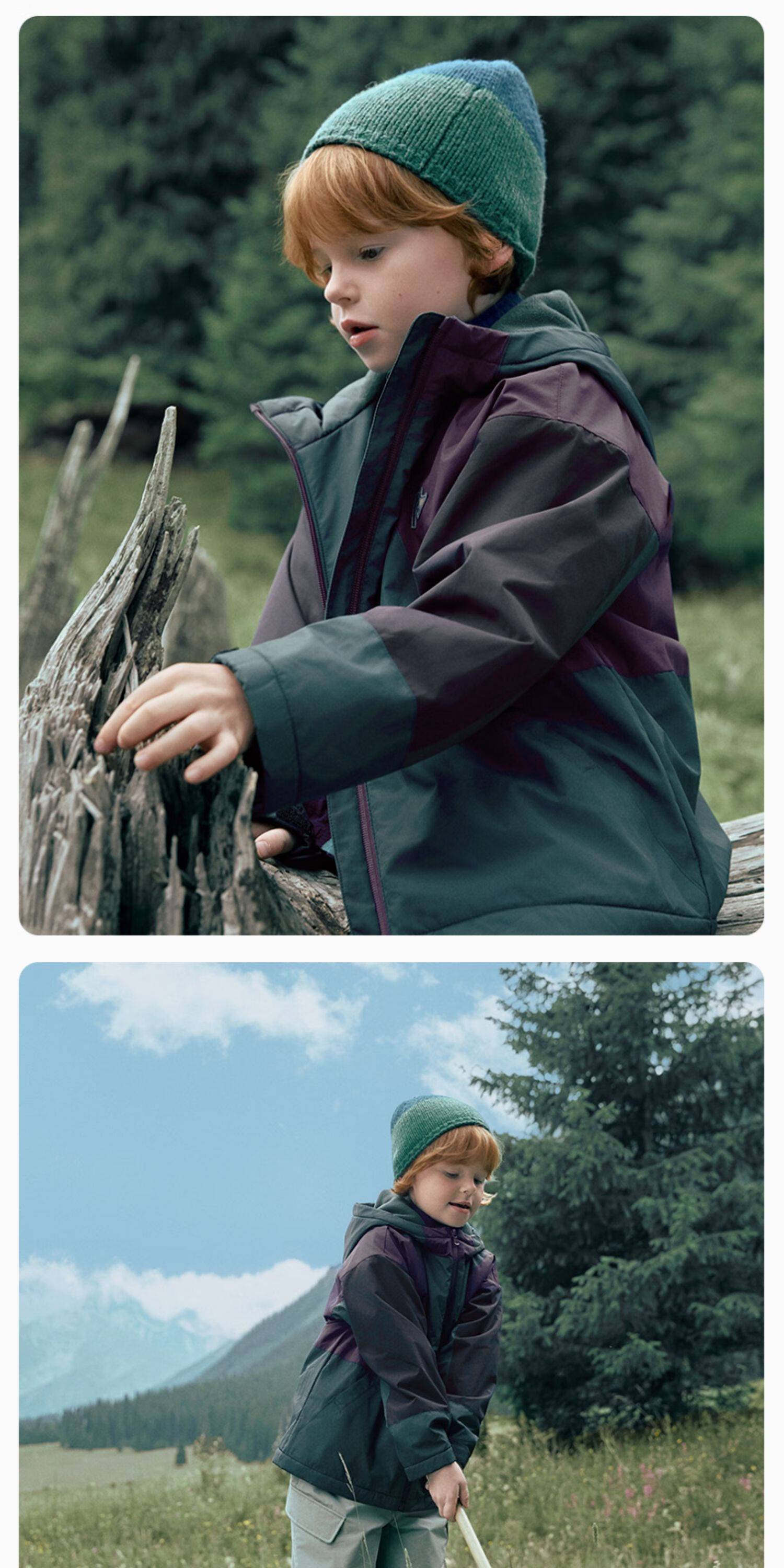 David Bella Kids Fleece-Lined Autumn Winter Waterproof Windproof Long Sleeve Outdoor Jacket for Boys and Girls 3
