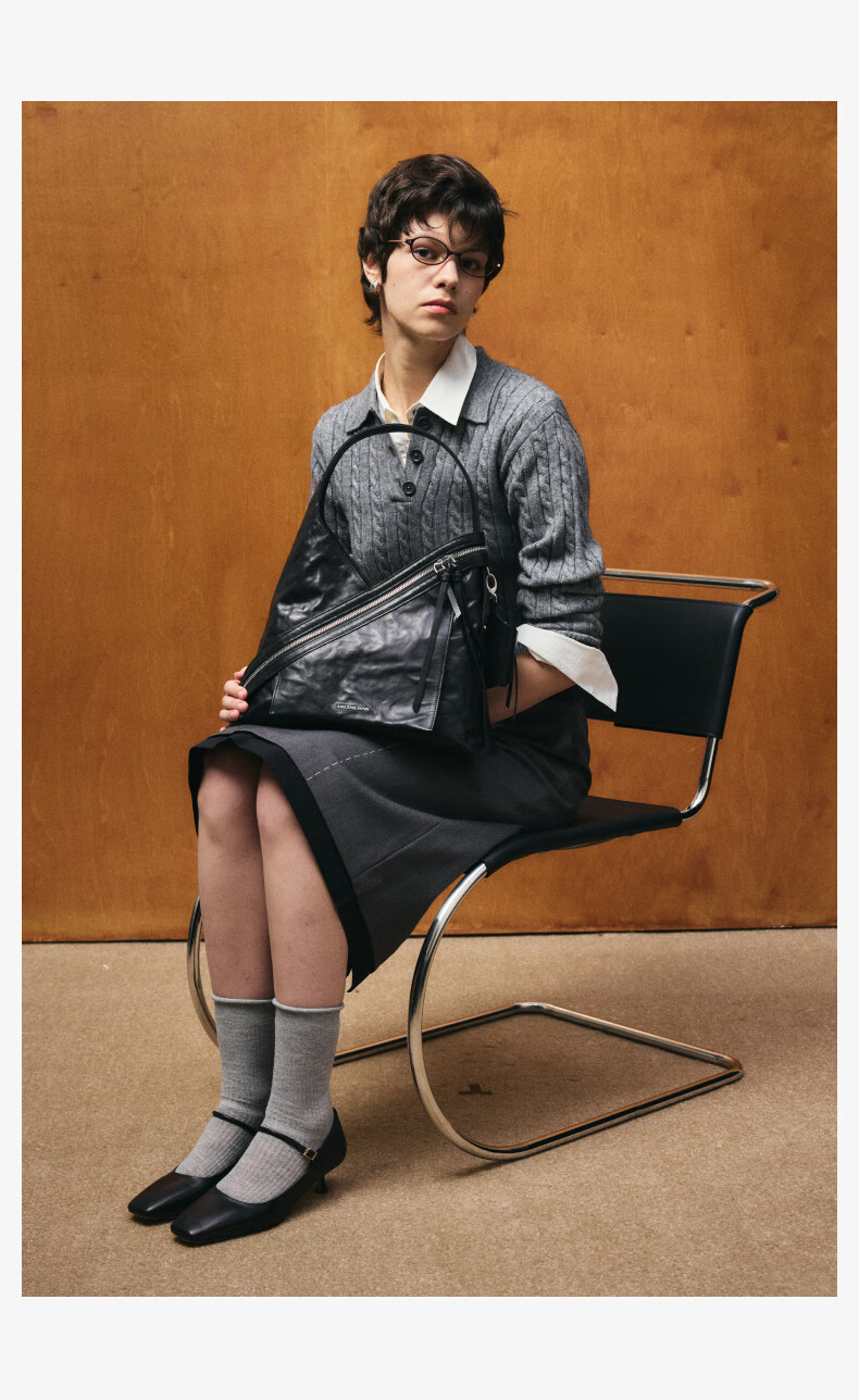 Amazing Song New Year Gift Yisong Chen Duling Style Cheese Roll Large Vegetable Tanned Top Layer Cowhide Shoulder Bag 8