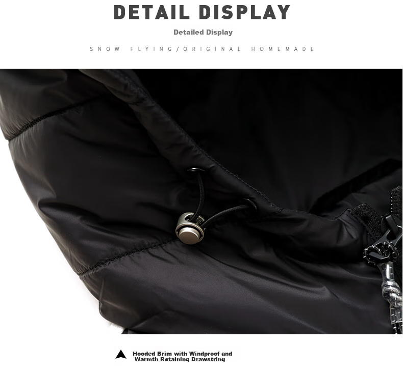 SNOWFLYING 90% Down Lightweight Hooded Jacket for Men And Women, Fashionable Casual Autumn And Winter Warm Couple Outerwear for Men 180 11