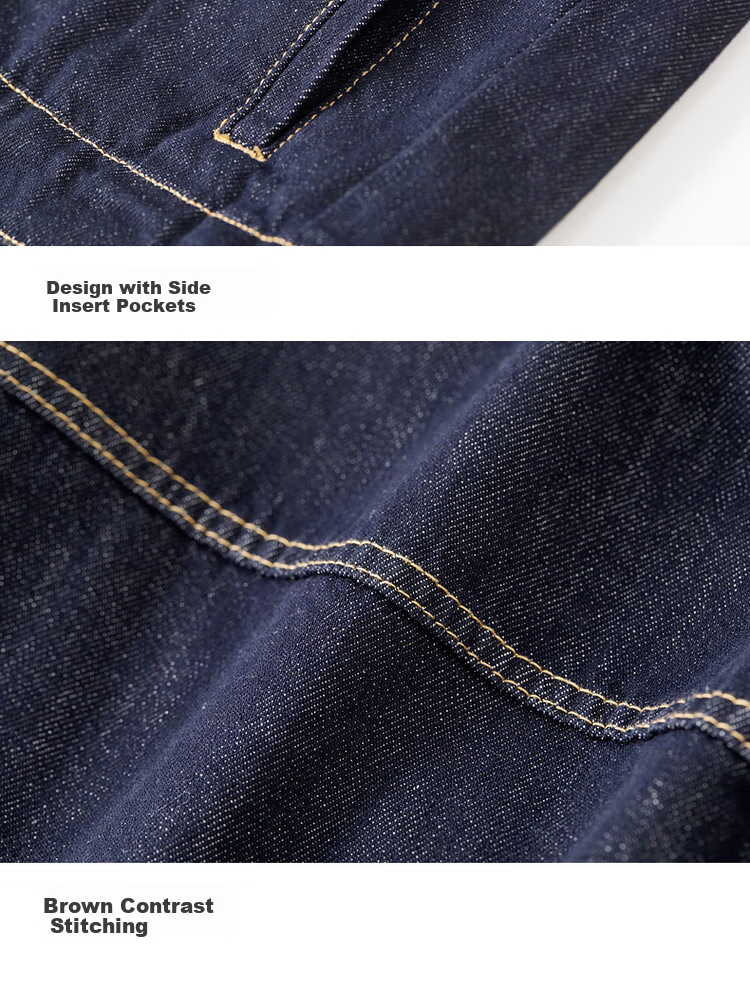 Sentubila Casual Denim Jacket for Women, Spring Season, Petite, Long-Sleeved, Loose-Fitting Outerwear, Slim-Fit Top, Navy Blue, M 26