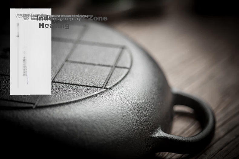 Dianjiang Flat Bottom Frying Pan, 28cm Non-Coated Cast Iron Pan, Thickened Breakfast Egg Frying Pan, Pancake Griddle, Steak Pan, Compatible with Induction Cooker 6