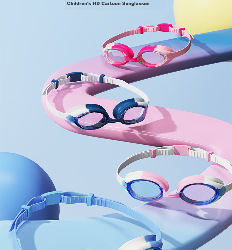 Li-Ning Children's Swimming Goggles for Boys And Girls, High Definition Anti-Fog Comfortable Waterproof Professional High-Definition Diving Goggles 296-1 9