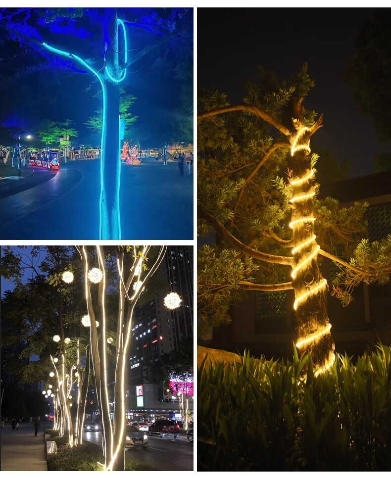Fanyao Round Ultra-Bright LED Strip Light Villa Exterior Wall Decoration Outdoor Waterproof White Light Outdoor Engineering Lighting 220V 17