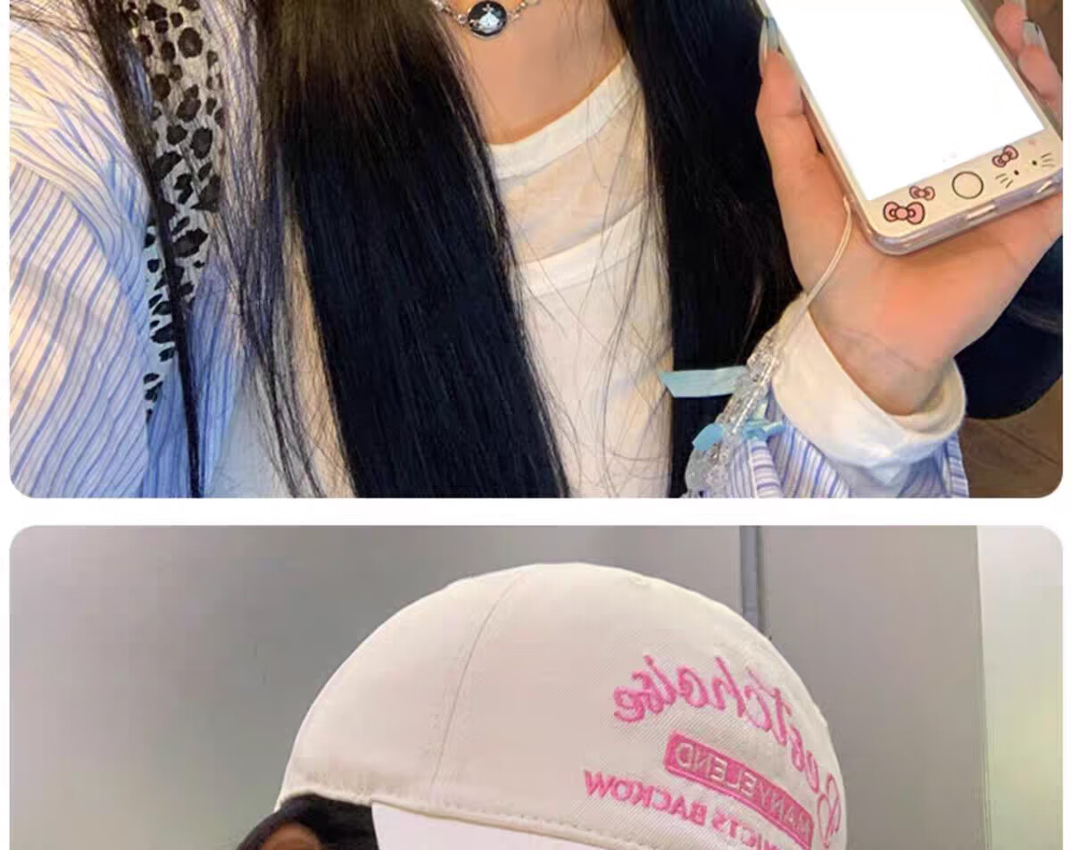 Jian Cai Oversized Baseball Cap for Men and Women Autumn Winter Sun Protection Wide Brim Duckbill Hat Slimming Face 4