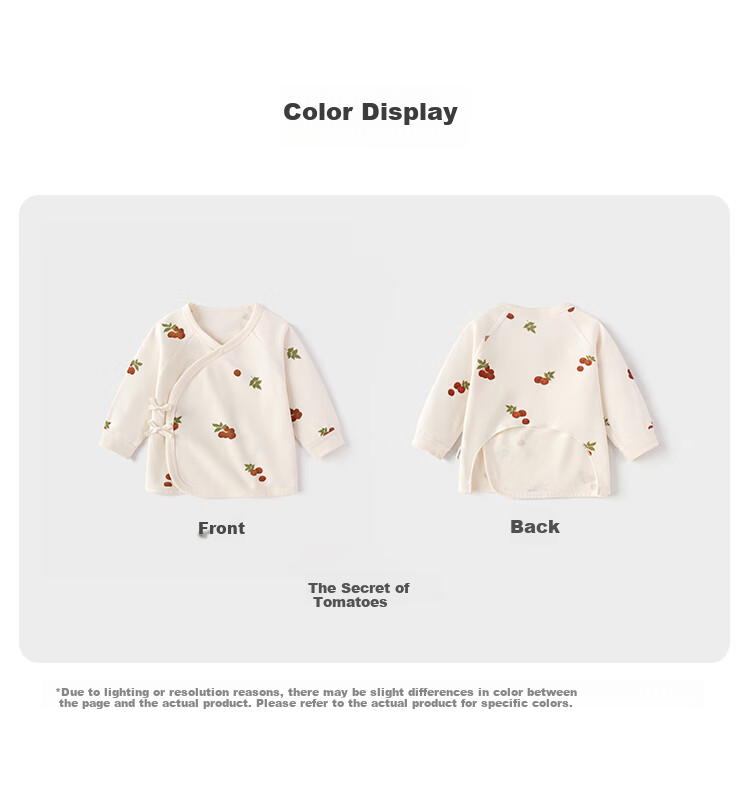 Babylove Newborn Half-Back Shirt Spring And Autumn Pure Cotton Top 0-6 Months Newborn Baby Monk Robe Infant Clothing 4