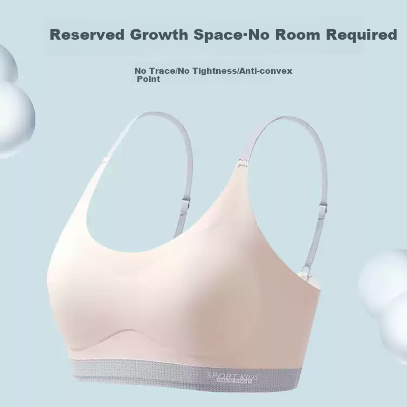 LangSha Girls' Underwear Bra, for Female Students And Children, Shock-Absorbing Sports Bra, for Teenagers in Middle And High School, Puberty
