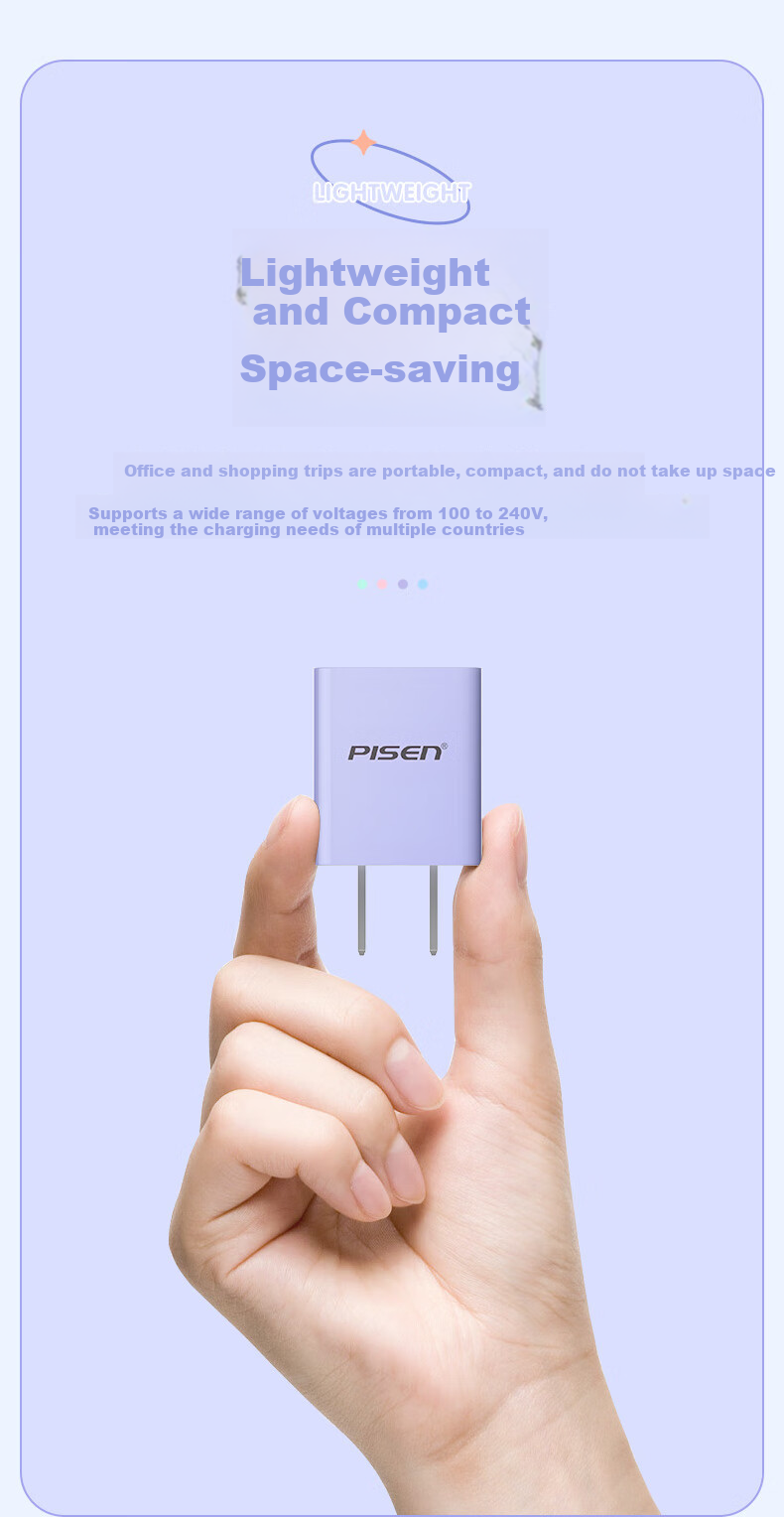 Pisen 3C Apple Charger, PD30W Charging Head, Type-C Multi-Port Fast Charging Plug, Suitable for IPhone 18 Pro/17/16/15/14/13, Huawei, Xiaomi Phones, IPad 7