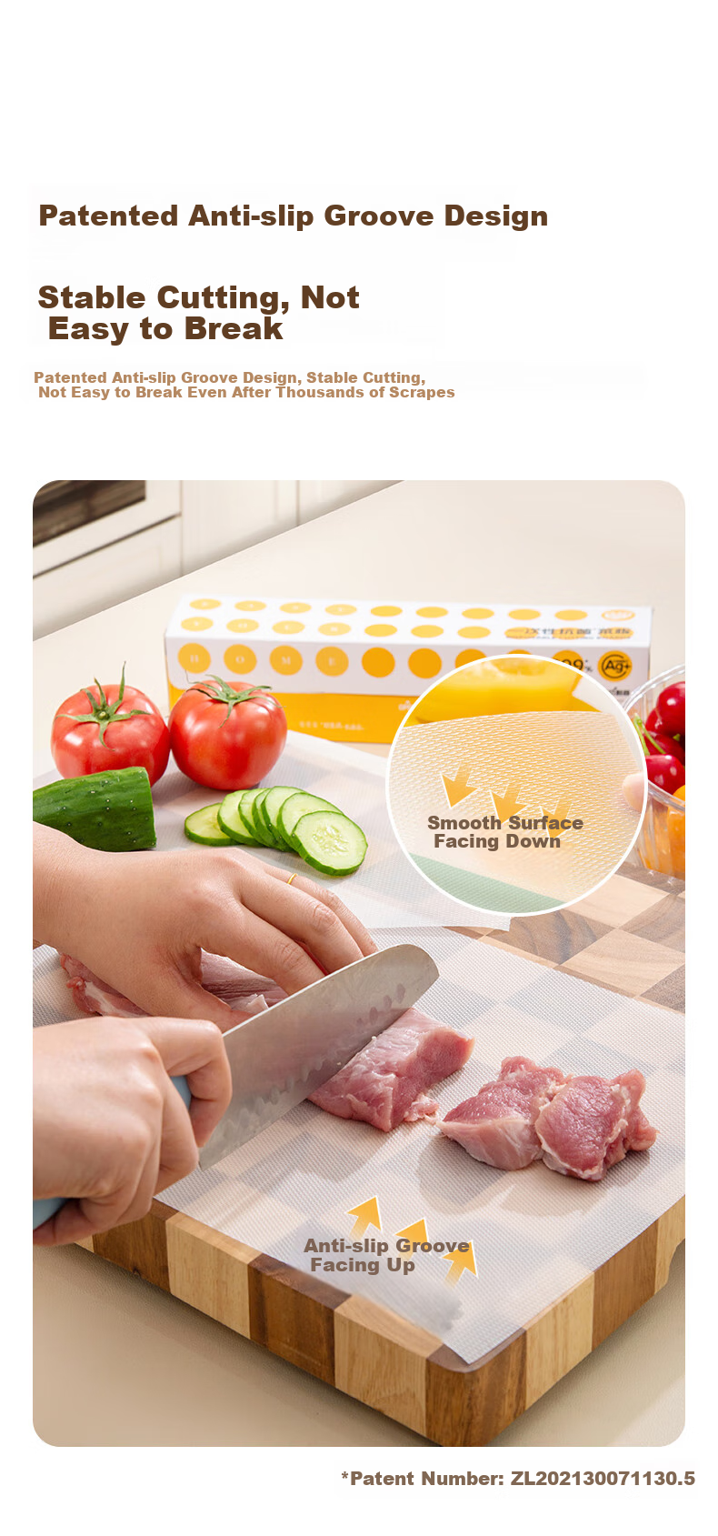 Easy Your Home Weekly Chopping Board Set, Antibacterial Plastic Cutting Boards for Raw And Cooked Food, 20-Piece Combination Pack 2