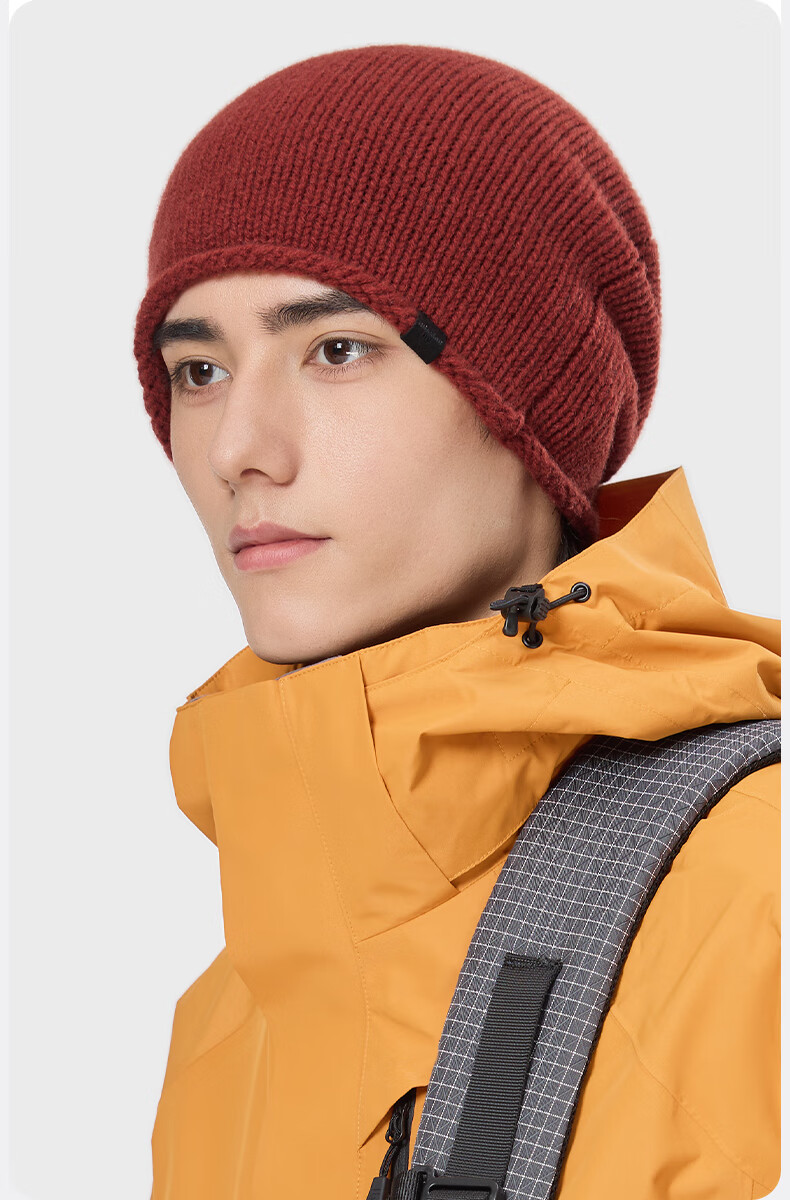 MISSION UV Pure Wool Warm Headband Unisex Knitted Beanie Autumn Winter Outdoor Mountaineering Hiking Running Hat 2