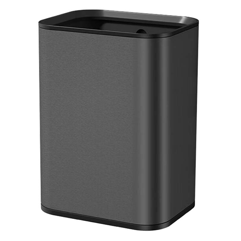 Wuyuehua Stainless Steel Trash Can with Narrow Opening for Direct Deposit, 12L Large Capacity for Home, Hotel, Property Management, Indoor And Outdoor Use, Dual Bins with Hidden Garbage Bags