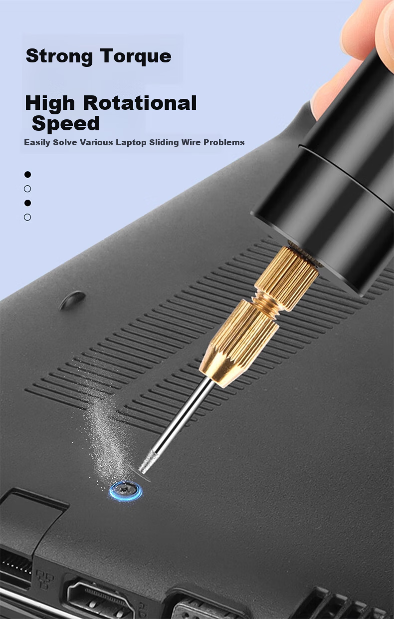 LinkStone Screw Extractor, Slipped Screw Remover, Laptop Camera Stripped Screw Extractor, Mobile Phone Screw Cutting Tool, Electric Grinder for Stripped Screws 5