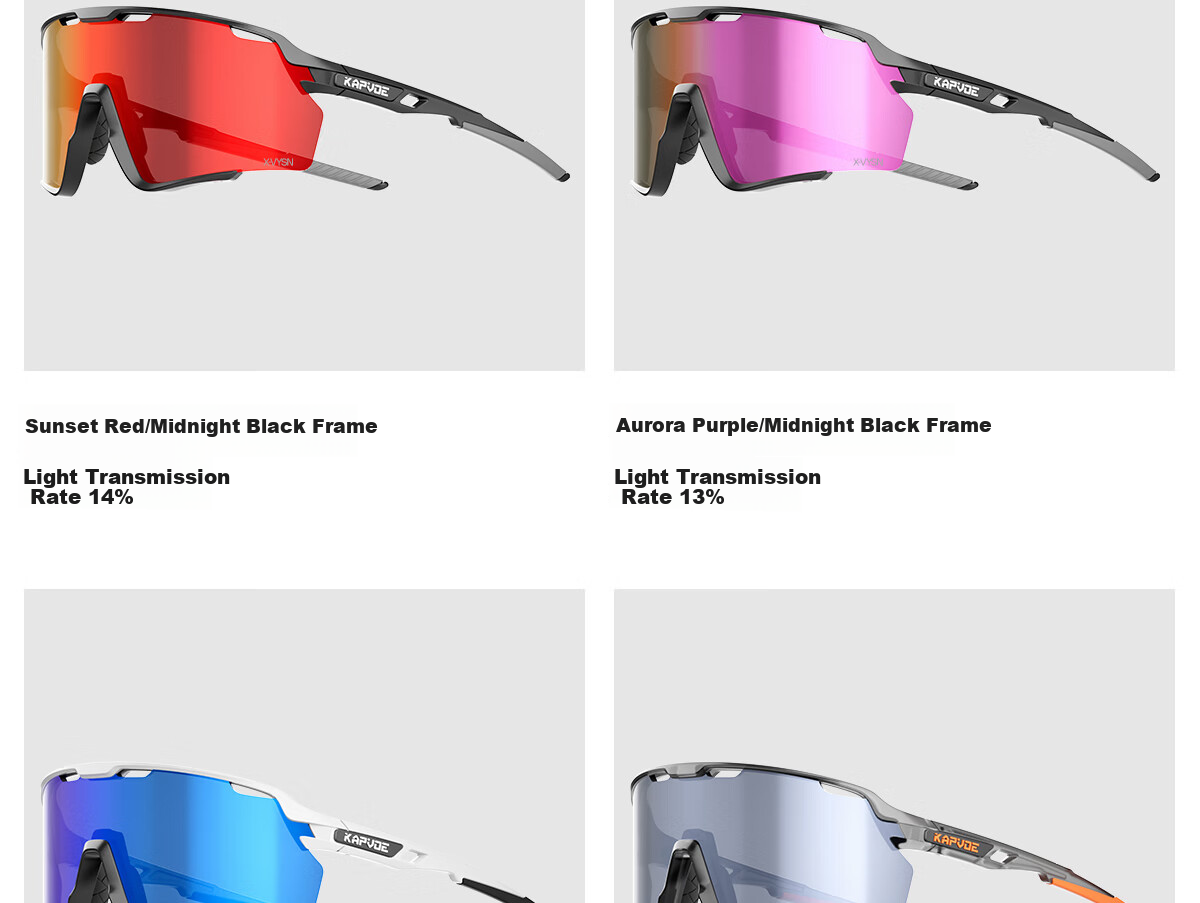 KAPVOE Colorful Hiking And Mountaineering Glasses, Snow-Climbing Polarized Windproof Sand-Proof UV Protection Goggles 31