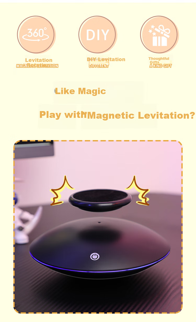 Hengyi Magnetic Levitation Action Figure Display Stand, Sample Display Stand, Flying Saucer Base, 360-Degree Rotating Intelligent Toy, Couple Gift 2