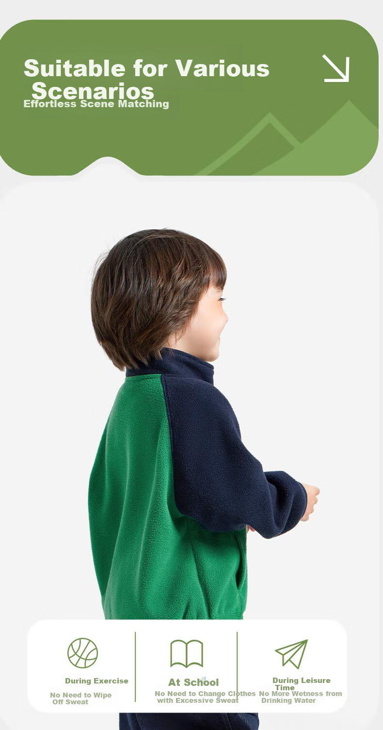 Ciciibear Baby Sweatshirt Double-Sided Fleece Spring And Autumn 2024 New Style Children's Long-Sleeve Inner Pullover Sweater Boys Winter 8