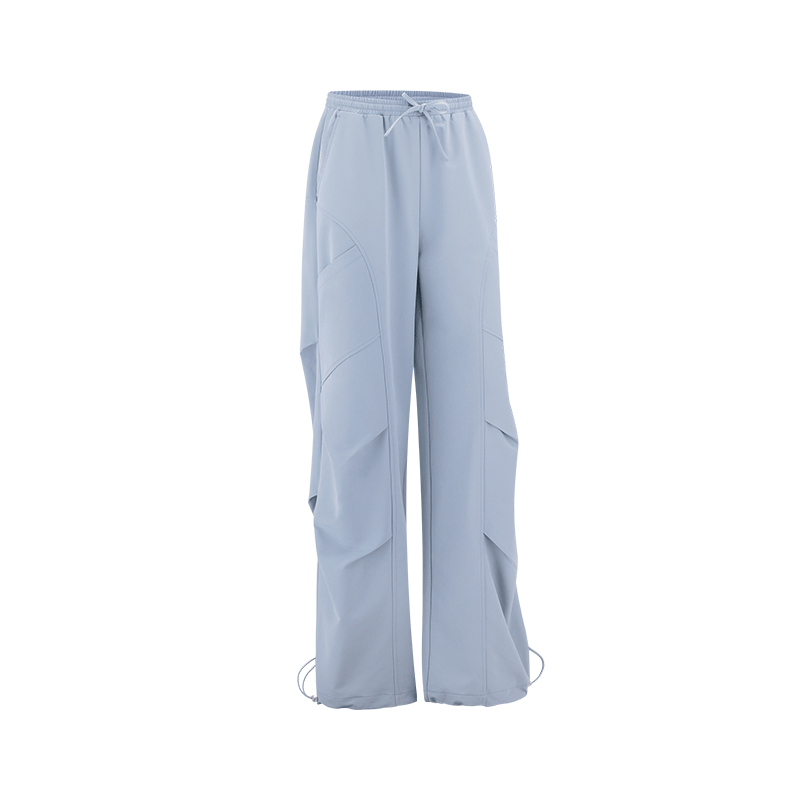 VFU Women's Workwear Quick-Dry Sports Pants New Straight Slim Wrinkle-Resistant Outdoor Hiking Autumn Qinghui Blue L