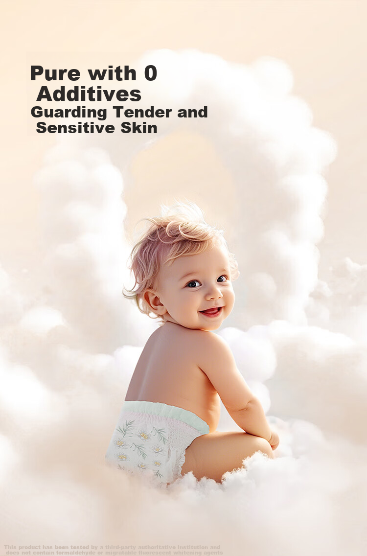 Bibi Pure Planet Baby Pull-Up Pants L36 Pieces (9-14kg), Ultra-Soft Dry Breathable Night Use Portable Growth Pants 9