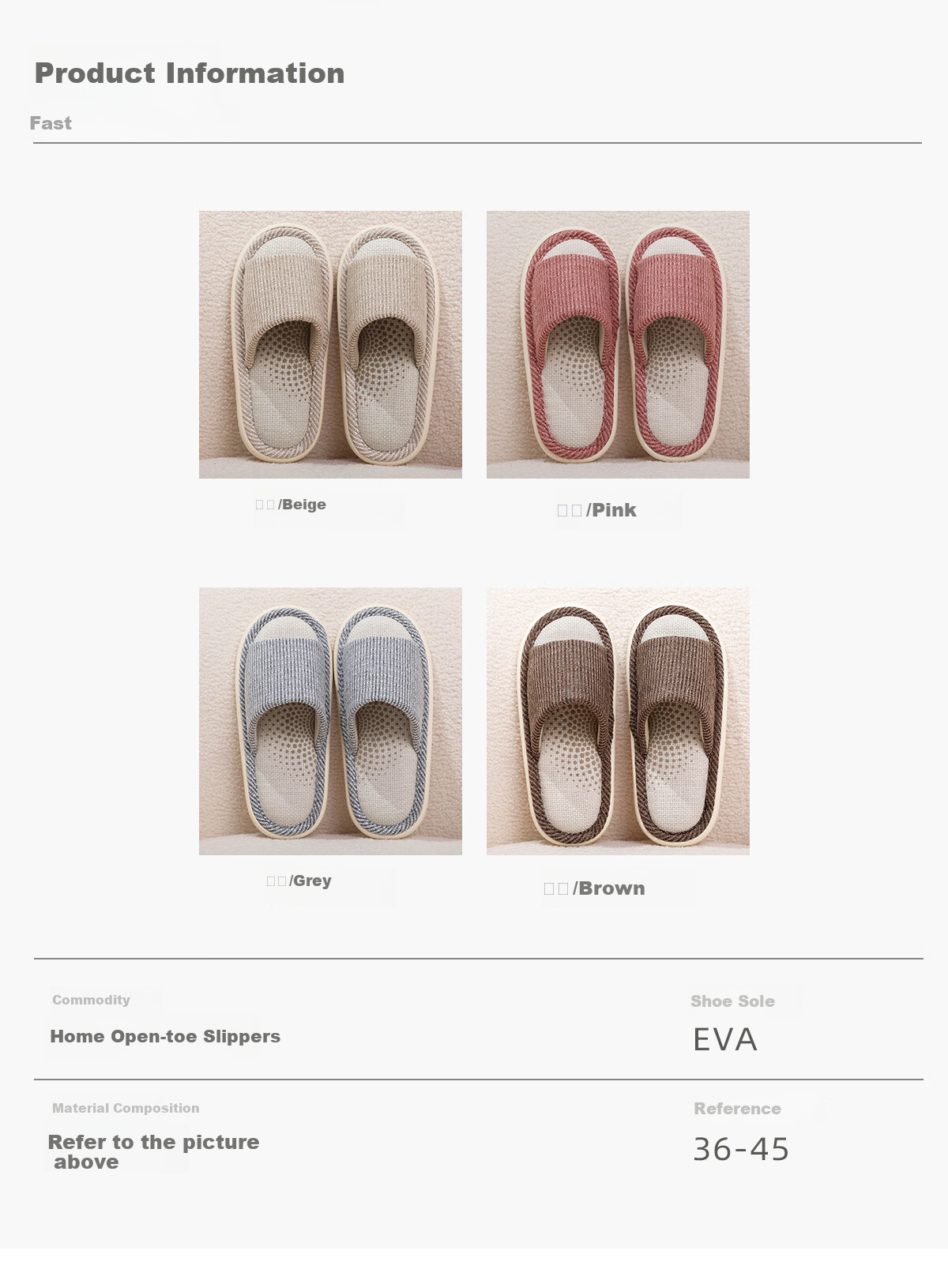 XGGC Four-Season Slippers for Men And Women, Spring And Autumn Indoor Home Use, Mugwort Soft Sole Breathable Cotton Linen Slippers, Brown, Size 40-41 4